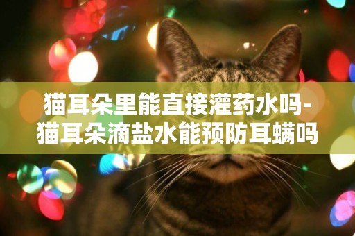 貓耳朵里能直接灌藥水嗎-貓耳朵滴鹽水能預防耳螨嗎，滴鹽水進貓耳預防耳螨，請問？