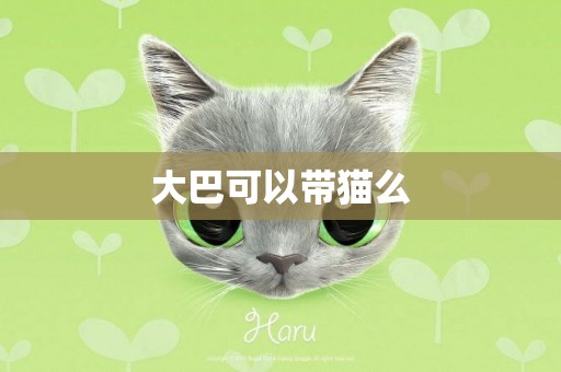 大巴可以帶貓么