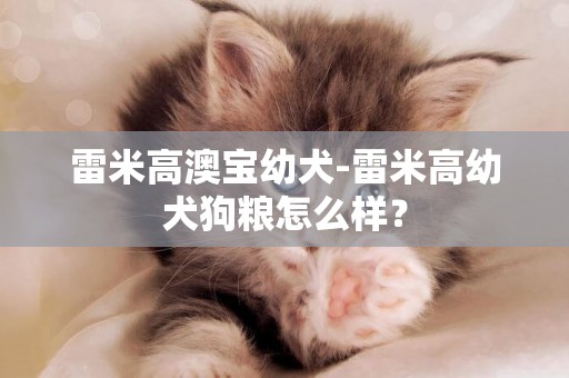 雷米高澳寶幼犬-雷米高幼犬狗糧怎么樣？