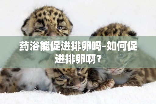 藥浴能促進排卵嗎-如何促進排卵啊？
