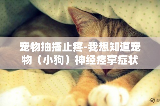寵物抽搐止疼-我想知道寵物（小狗）神經痙攣癥狀