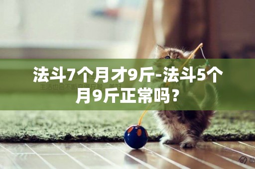 法斗7個月才9斤-法斗5個月9斤正常嗎？