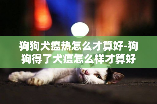 狗狗犬瘟熱怎么才算好-狗狗得了犬瘟怎么樣才算好