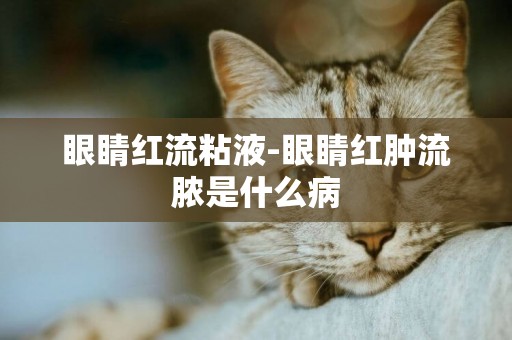 眼睛紅流粘液-眼睛紅腫流膿是什么病