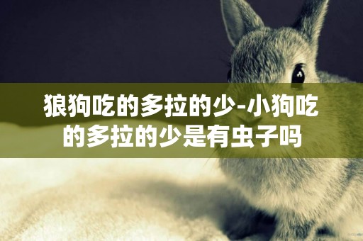狼狗吃的多拉的少-小狗吃的多拉的少是有蟲子嗎