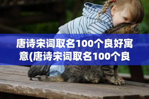 唐詩宋詞取名100個良好寓意(唐詩宋詞取名100個良好寓意男) 