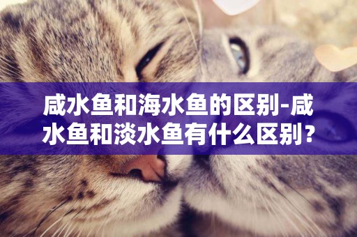 咸水魚和海水魚的區別-咸水魚和淡水魚有什么區別？