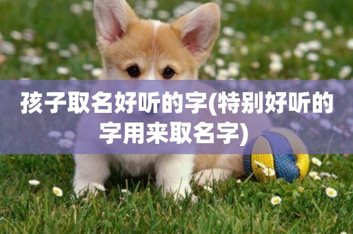 孩子取名好聽的字(特別好聽的字用來取名字) 