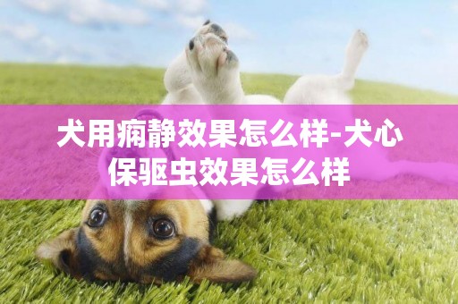 犬用癇靜效果怎么樣-犬心保驅蟲效果怎么樣