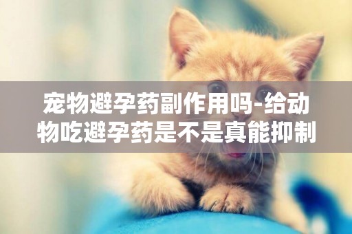 寵物避孕藥副作用嗎-給動物吃避孕藥是不是真能抑制他們的繁殖？