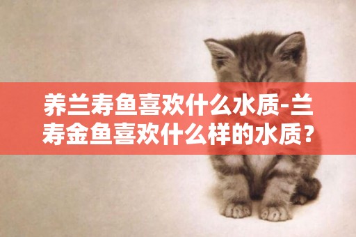 養蘭壽魚喜歡什么水質-蘭壽金魚喜歡什么樣的水質？