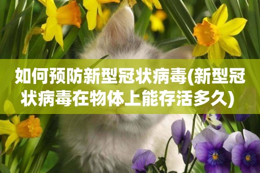 如何預防新型冠狀病毒(新型冠狀病毒在物體上能存活多久) 