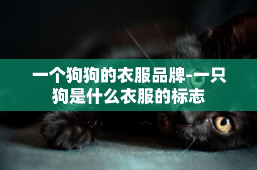 一個狗狗的衣服品牌-一只狗是什么衣服的標志