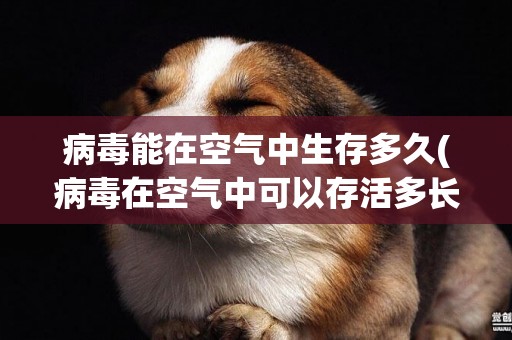 病毒能在空氣中生存多久(病毒在空氣中可以存活多長時間) 
