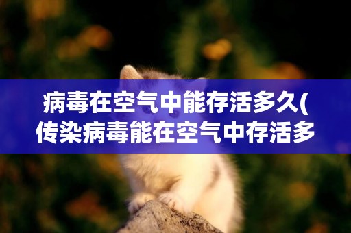 病毒在空氣中能存活多久(傳染病毒能在空氣中存活多久) 