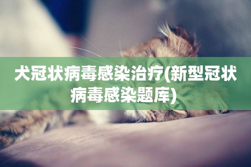 犬冠狀病毒感染治療(新型冠狀病毒感染題庫) 