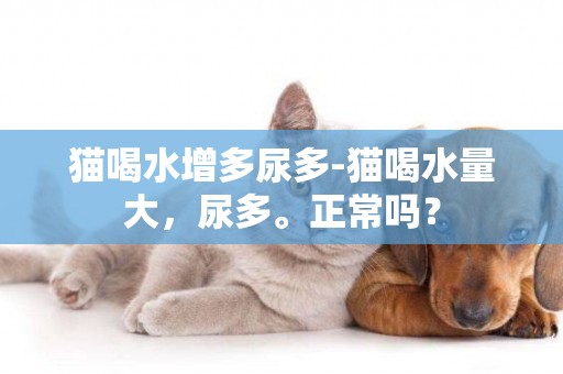 貓喝水增多尿多-貓喝水量大，尿多。正常嗎？