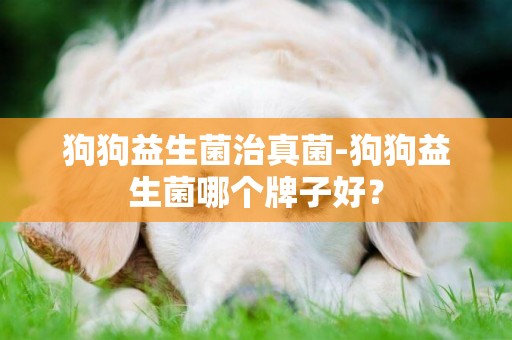 狗狗益生菌治真菌-狗狗益生菌哪個牌子好？