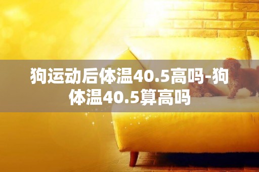 狗運動后體溫40.5高嗎-狗體溫40.5算高嗎