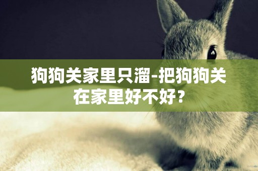 狗狗關家里只溜-把狗狗關在家里好不好？