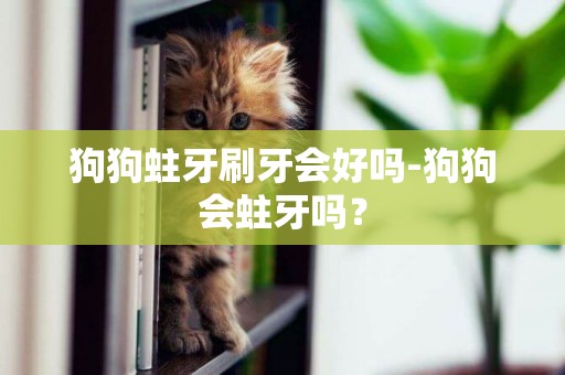 狗狗蛀牙刷牙會好嗎-狗狗會蛀牙嗎？