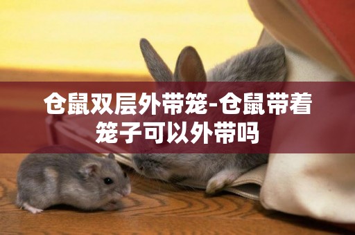 倉鼠雙層外帶籠-倉鼠帶著籠子可以外帶嗎
