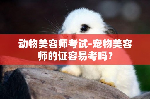動物美容師考試-寵物美容師的證容易考嗎？