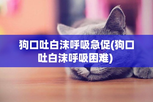 狗口吐白沫呼吸急促(狗口吐白沫呼吸困難) 