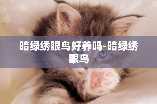 暗綠繡眼鳥好養嗎-暗綠繡眼鳥