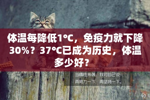 體溫每降低1℃，免疫力就下降30%？37℃已成為歷史，體溫多少好？ 