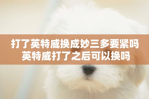 打了英特威換成妙三多要緊嗎 英特威打了之后可以換嗎