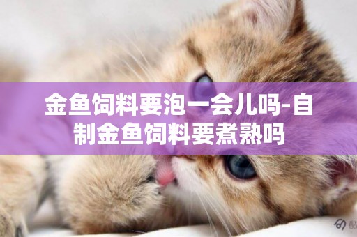 金魚飼料要泡一會兒嗎-自制金魚飼料要煮熟嗎