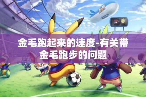 金毛跑起來的速度-有關帶金毛跑步的問題