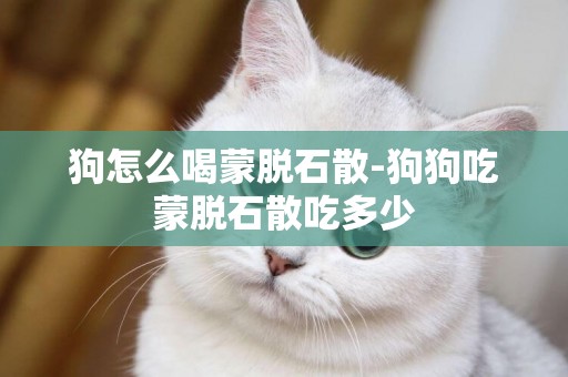 狗怎么喝蒙脫石散-狗狗吃蒙脫石散吃多少