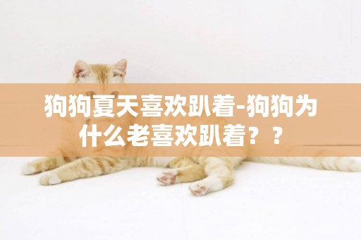 狗狗夏天喜歡趴著-狗狗為什么老喜歡趴著？？