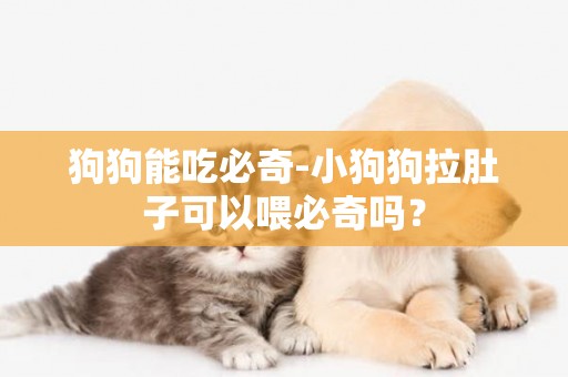 狗狗能吃必奇-小狗狗拉肚子可以喂必奇嗎？