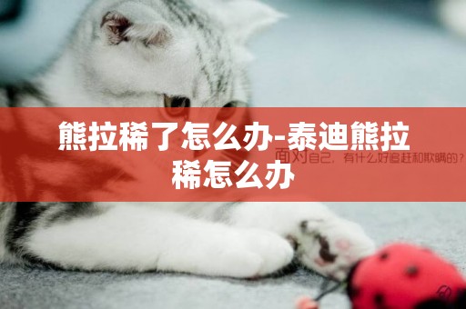 熊拉稀了怎么辦-泰迪熊拉稀怎么辦
