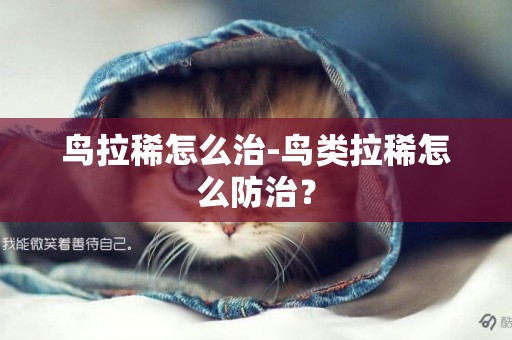 鳥拉稀怎么治-鳥類拉稀怎么防治？