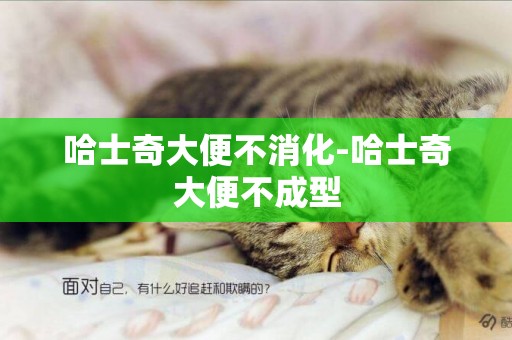哈士奇大便不消化-哈士奇大便不成型