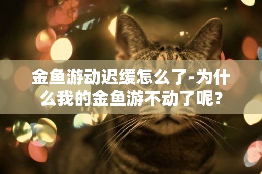 金魚游動遲緩怎么了-為什么我的金魚游不動了呢？