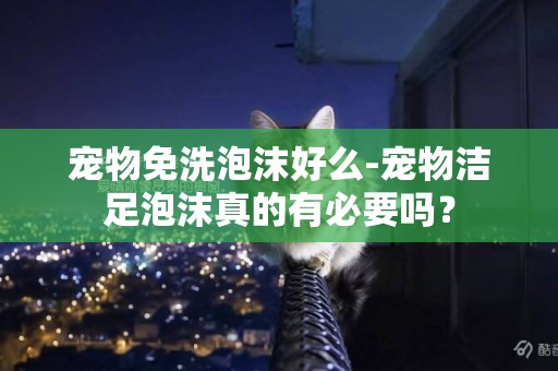 寵物免洗泡沫好么-寵物潔足泡沫真的有必要嗎？