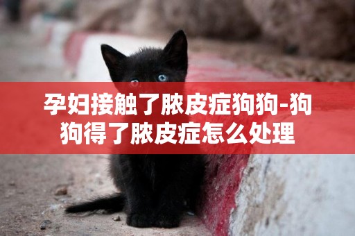孕婦接觸了膿皮癥狗狗-狗狗得了膿皮癥怎么處理