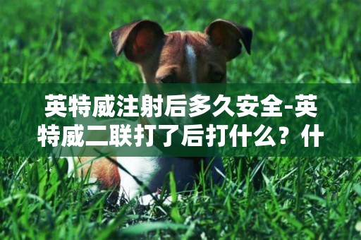 英特威注射后多久安全-英特威二聯打了后打什么？什么時候打？