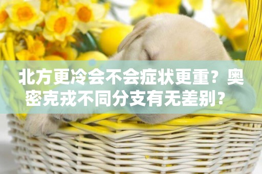 北方更冷會不會癥狀更重？奧密克戎不同分支有無差別？ 