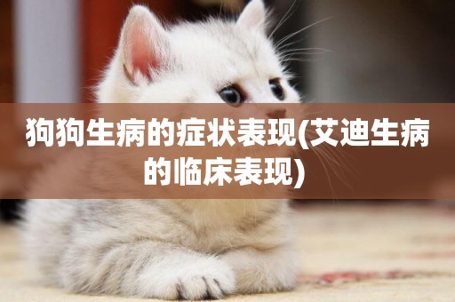 狗狗生病的癥狀表現(艾迪生病的臨床表現) 