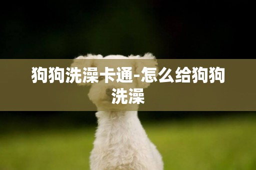 狗狗洗澡卡通-怎么給狗狗洗澡