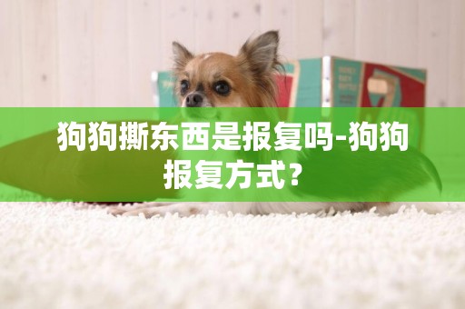 狗狗撕東西是報復嗎-狗狗報復方式？