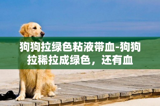 狗狗拉綠色粘液帶血-狗狗拉稀拉成綠色，還有血