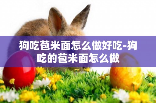 狗吃苞米面怎么做好吃-狗吃的苞米面怎么做