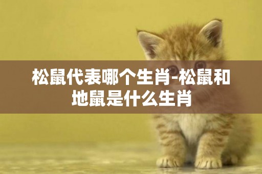 松鼠代表哪個生肖-松鼠和地鼠是什么生肖